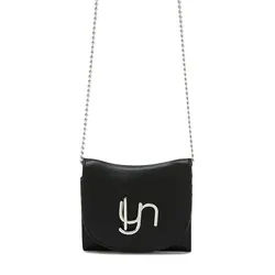Ví Nữ Lyn Horsy Short Wallet On Chain - Black L25FWWA019 Màu Đen