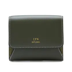 Ví Nữ Lyn Moria Tri Fold Wallet - Dark Green L25FWWA007 Màu Xanh Green