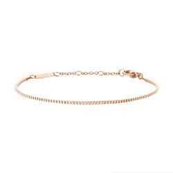 Vòng Đeo Tay Daniel Wellington Box Chain DW00400550 Màu Vàng Hồng