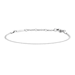 Vòng Đeo Tay Daniel Wellington Elan Flat Chain Bracelet S DW00400540 Màu Bạc