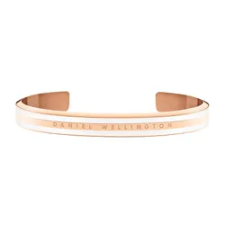 Vòng Đeo Tay Daniel Wellington Emalie Slim Bracelet Màu Vàng Hồng/Trắng Size M