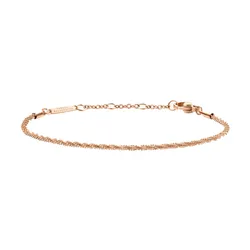 Vòng Đeo Tay Daniel WellingtonTwisted Chain Bracelet RG DW00400559 Màu Vàng Hồng