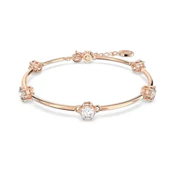 Vòng Đeo Tay Nữ Swarovski Constella Bangle Round Cut White Rose Gold Tone Plated 5654495 Màu Vàng Hồng
