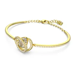 Vòng Đeo Tay Nữ Swarovski Generation Bangle White, Gold-Tone Plated 5636585 Màu Vàng Gold