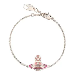 Vòng Đeo Tay Nữ Vivienne Westwood Low Relief Concetta Bracelet Pink Màu Hồng