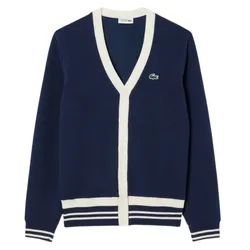 Áo Cardigan Nam Lacoste Men's Golf Windbreaker Cardigan AH7725-HHW Màu Xanh Navy Size 3