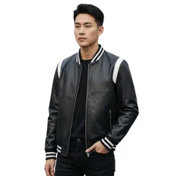 Áo Khoác Da Nam Bolongaro Bomber BT122T00E-Q11 Black Màu Đen&nbsp;Size M