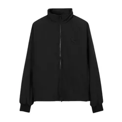 Áo Khoác Nam Burberry EKD Logo Embroidered Zip-Up Jacket - 81004231 Màu Đen Size M