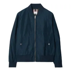 Áo Khoác Nam Burberry Ellon Bomber Zip Up In Navy 8084238 Màu Xanh Navy Size 50