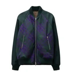 Áo Khoác Nam Burberry Reversible Check Bomber Jacket 8078899 Hai Mặt Phối Màu Size XS