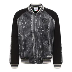 Áo Khoác Nam Carlo Colucci College Blouson Retro Vibes Jacket C8411 211 Màu Đen Xám Size S