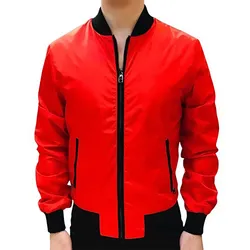 Áo Khoác Nam Dolce & Gabbana D&G Men's High Quality Reversible Wool Bomber Jacket G9KT9TDO-1 Màu Đỏ Size 44