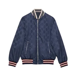 Áo Khoác Nam Gucci GG Reversible In Navy - 770283 ZAPA0 4348 Màu Xanh Navy Size 46