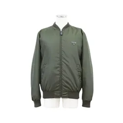 Áo Khoác Nam Prada Prada Triangle Logo Bomber Single In Dark Green - SGA038 1WQ8 F0334 Màu Xanh Green Size 48