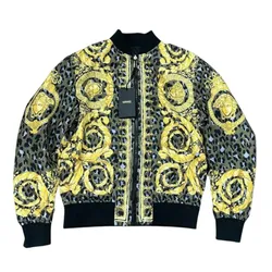 Áo Khoác Nam Versace Jacket 1012269 1A15952 5GB50 Màu Vàng Đen Size 50