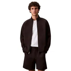 Áo Khoác Nỉ Nam Calvin Klein CK Ponte Tech Relaxed Track Jacket 4LC235G - 001 Màu Đen Size XS