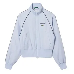 Áo Khoác Nữ Lacoste Women's Relaxed Fit Track Jacket BF6909 51 J2G Màu Xanh Blue Size 32