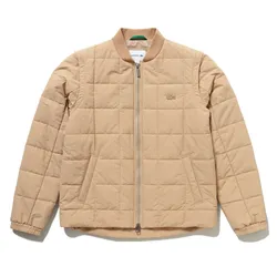 Áo Khoác Phao Nam Lacoste 2-Way Quilted Jacket BH017-02S Beige Màu Be Size 46