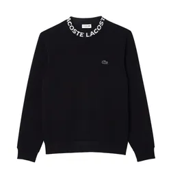 Áo Nỉ Nam Lacoste Logo Jacquard Crew Neck Sweatshirt SH7473 - 031 Màu Đen Size 3