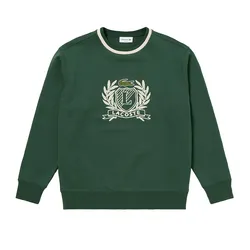 Áo Nỉ Sweater Nam Lacoste Hand Stitched French Graphic SH6424 - 132 Màu Xanh Lá Size 2