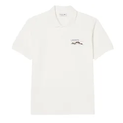 Áo Polo Nam Lacoste Men's Classic Piqué Shirt With Embroidered Pattern PH5821 70V Màu Trắng Size 3