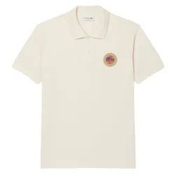 Áo Polo Nam Lacoste Men's Classic Shirt With Petit Piqué Emblem White PH5915 XFJ Màu Trắng Ngà Size 3