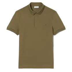 Áo Polo Nam Lacoste Men's Shirt Paris Loose Fit Piqué Stretch Army Green PH5522 E9F Màu Xanh Olive Size 3