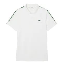 Áo Polo Nam Lacoste Ultra Dry Branded Stripe Tennis DH4759 70V Màu Trắng Size 3
