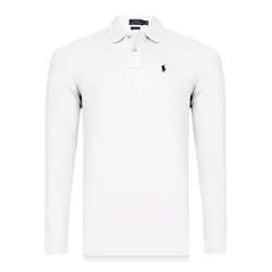 Áo Polo Nam Ralph Lauren Long-sleeved Slim Fit RLNEUWHITELS Màu Trắng Size S