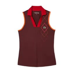 Áo Thun Polo Nữ Lacoste Slim Fit Ultra Dry Sleeveless Tennis PF7437 51 IEJ Màu Đỏ Size 38