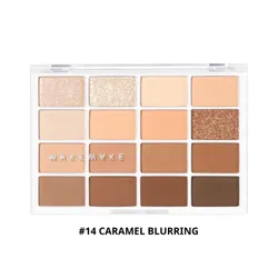 Bảng Phấn Mắt Wakemake Soft Blurring Eye Palette 16 Ô Màu Tone 14 Caramel Blurring