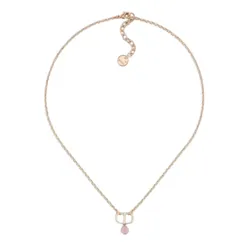 Dây Chuyền Nữ Dior Petit CD Necklace Màu Vàng/Hồng