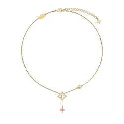 Dây Chuyền Nữ Louis Vuitton LV Flowergram M03246 Màu Vàng Gold