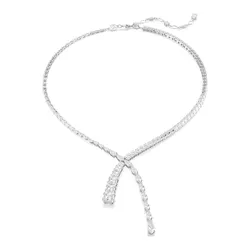 Dây Chuyền Nữ Swarovski Matrix Y Necklace Mixed Cuts White Rhodium Plated 5692533 Màu Trắng Bạc