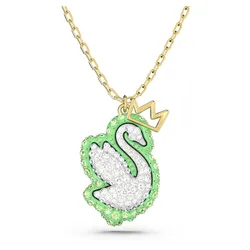 Dây Chuyền&nbsp;Nữ Swarovski Pop Swan Pendant Swan Green Gold Tone Plated 5649198 Màu Vàng Xanh