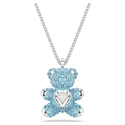 Dây Chuyền Nữ Swarovski Teddy Pendant Bear, Blue, Rhodium Plated 5737620 Màu Xanh Blue