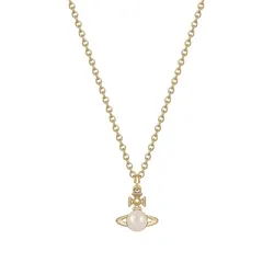 Dây Chuyền Nữ Vivienne Westwood Balbina Pendant Necklace Màu Vàng Gold