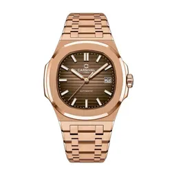 Đồng Hồ Nam Carnival Automatic 8108G1-VH-N Màu Vàng Hồng/Nâu