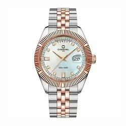 Đồng Hồ Nam Carnival Quartz Watch 8190G-CH-TK Màu Demi Mặt Trắng