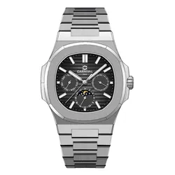 Đồng Hồ Nam Carnival Watch Automatic 8179G-VT-D Màu Bạc Đen