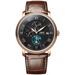 Đồng Hồ Nam Lobinni LB11023G-D3 Màu Nâu Vàng