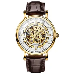 Đồng Hồ Nam Lobinni LB9010G-D1 Màu Nâu Vàng