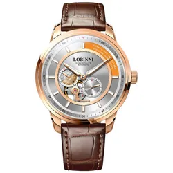 Đồng Hồ Nam Lobinni LB9017G-D1 Màu Nâu Vàng