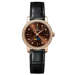 Đồng Hồ Nữ Carnival Quartz 8193L2-VH-DD-N (8193L2) Màu Nâu Đen