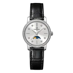 Đồng Hồ Nữ Carnival Quartz 8193L2-VT-DD-T (8193L2) Màu Đen - Bạc