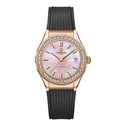Đồng Hồ Nữ Carnival Quartz Watch 8168L2-VH-DCS-HK Màu Đen/Hồng