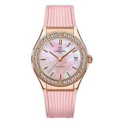 Đồng Hồ Nữ Carnival Quartz Watch 8168L2-VH-DCS-HK2 Màu Hồng