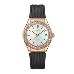 Đồng Hồ Nữ Carnival Quartz Watch 8168L2-VH-DCS-TK Màu Đen/Trắng