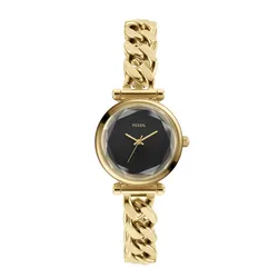 Đồng Hồ Nữ Fossil Carlie Stainless Steel Watch ES5440 Màu Vàng/Đen