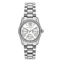 Đồng Hồ Nữ Michael Kors MK Mini Lexington Pavé Silver Tone Watch MK4979 Màu Bạc